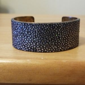 Rustic Cuff Exotic Stingray Bracelet